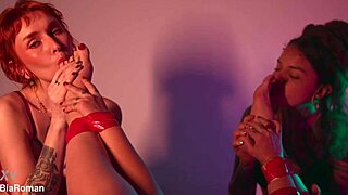 Marilou's feet get licked