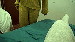 turkish stepmom sneaks into american stepson's bedroom groping his monster cock