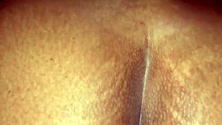 Slippery Wet Ebony Pussy Takes BBC Backshots Creamily