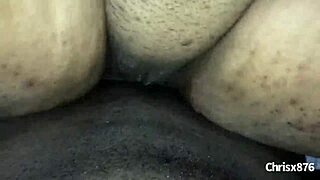 Amateur BBW Rides Big Black Cock Doggystyle