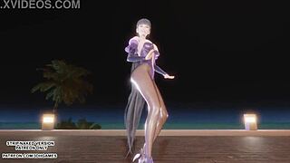 mmd le sserafim smart eve dances sexy in kpop hentai cosplay uncensored 4k
