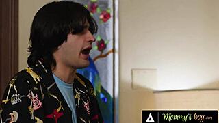 Stacked Stepmom Syren De Mer Turns Horny Bimbo on Shocked Stepson