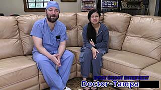 Dr Tampa Humiliates Bratty Latina Cheerleader Mya Backstage!