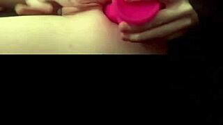horny british petite girlfriend slut masturbates dildo pov webcam
