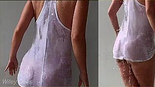 Massive Big Tits Wife Wet T-Shirt Outdoor Homemade Compilation