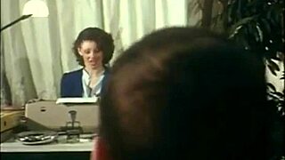 Secretary gags on cock while getting ass pounded full!