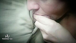 petite teen sucks licks daddy balls closeup taboo