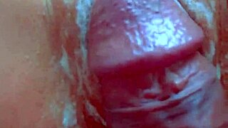 desi college coed rubs wet pussy to orgasm in closeup creampie fuck