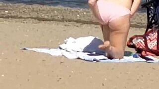 ever catch a pink princess shaking ass on candid beach hidden cam?