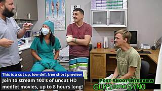 Ever wonder how a Canadian patient's bound penis throbs under nurse's latex-gloved femdom domination in hospital backstage?