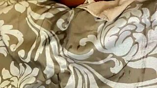 wanna see this nasty ebony nympho squirt gushy from dildo toys on shaved pink pussy?