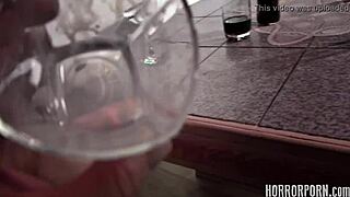 horrorporn beauty's double pussy stretched by monster cocks