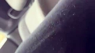 Wanna play with this pink pussy under her dress in the car?