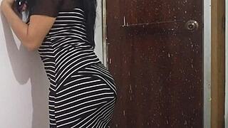 imagine this sexy bride flashing ass before vows...