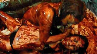 king cures chocolate babes wrestle naked in pool olympics