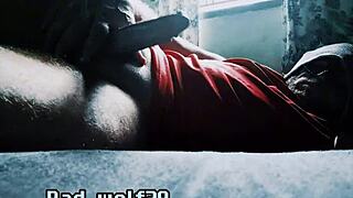 bad wolf28 strokes his thick cock hard outdoors