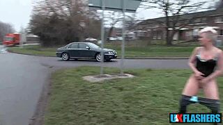 Everyone Sees My Juicy Pussy! Bree Branning Flashes And Pisses Publicly