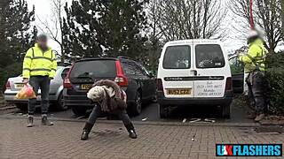 Everyone Sees My Juicy Pussy! Bree Branning Flashes And Pisses Publicly