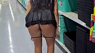 kalena mitrak's wild micro skirt supermarket flash you won't believe