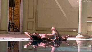 petite irina russaka swims underwater showing off her small tight tits