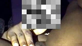 muscular black babe fingers juicy big clit shaved pussy lips with anal toys wet