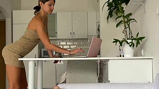 damn this curvy babe gives the most sensual wet blowjob ever