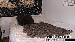 backstage nicole luva moans loud fingering her hairy pussy with vibrator till orgasm 😩💦 close up