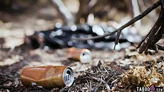 Homeless Voyeur Watches Big Cock Interracial Couple Fuck Hard