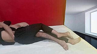 Desi teacher slut bends skinny ass for huge cock pounding