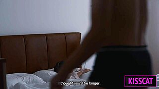 blindfolded stepmom takes oops creampie from stepson while hubby showers