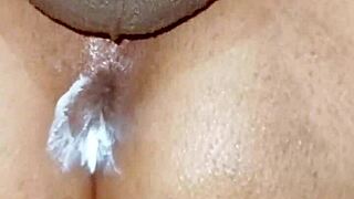 Young wife anal ass pussy fucked hard homemade bedroom closeup