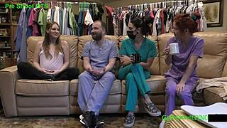 patient mavericks spreads for nurse humiliation checkup