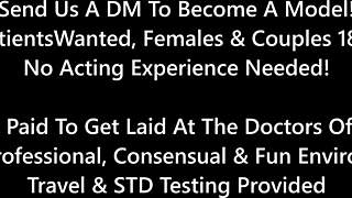 nova's pussy takes patient's cum blast after vibrator play and missionary moans