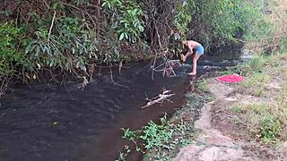 ever caught strangers ripping clothes for waterfall doggy and wet pussy ride?