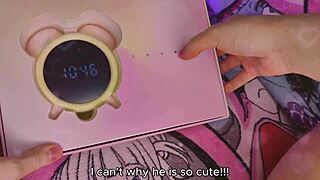 two vibrators wreck her huge tits pussy in cosplay