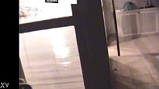 Brazilian amateurs sneak from party for hidden cam pussy fucking on penthouse balcony