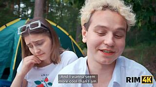 Two Shy Russian Teens Rim Asses Outdoor then Group Fuck