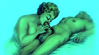 i love this vintage erotic art... so retro and antique!