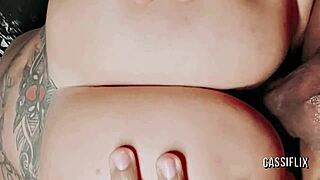 Bunny Grinds Wet Pussy On Black Monster Cock Till Hot Cum Fills Her Up Complete Cassiflix!