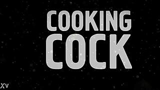 milf mommy punishes bound cocks with urethra insertions cooking dinner