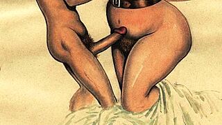 i love this vintage erotic art... so retro and antique!