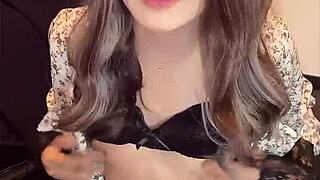 Crossdressed Ladyboy Masturbates in Quiet Ecstasy