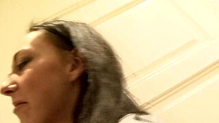 Stepdaughter's Mouth Filled with Cum After Black Cock Pounding