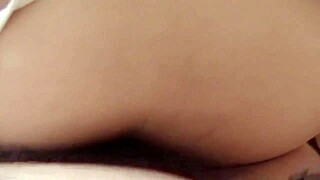 stepson fingers milf ass then fucks her hairy pussy voyeur style
