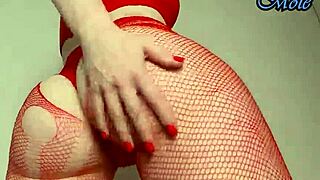 Juicy ass twerking shakes in your face with fishnets and panties pulled aside!