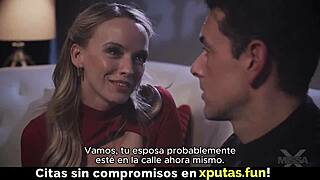 Blonde big tits tempts suck fuck passion