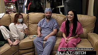 blaire celeste sucks cock then takes cum in pussy pounding