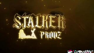 kyra hot bimbo strips teases chokes on cock cum on boobs