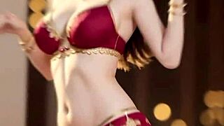 AI Art Cute Indian Aunt Belly Dance Mother-in-Law