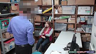 Mall Officer Pounds Shoplifter Skylar's Pussy Hard With Big Cock In Office Reality